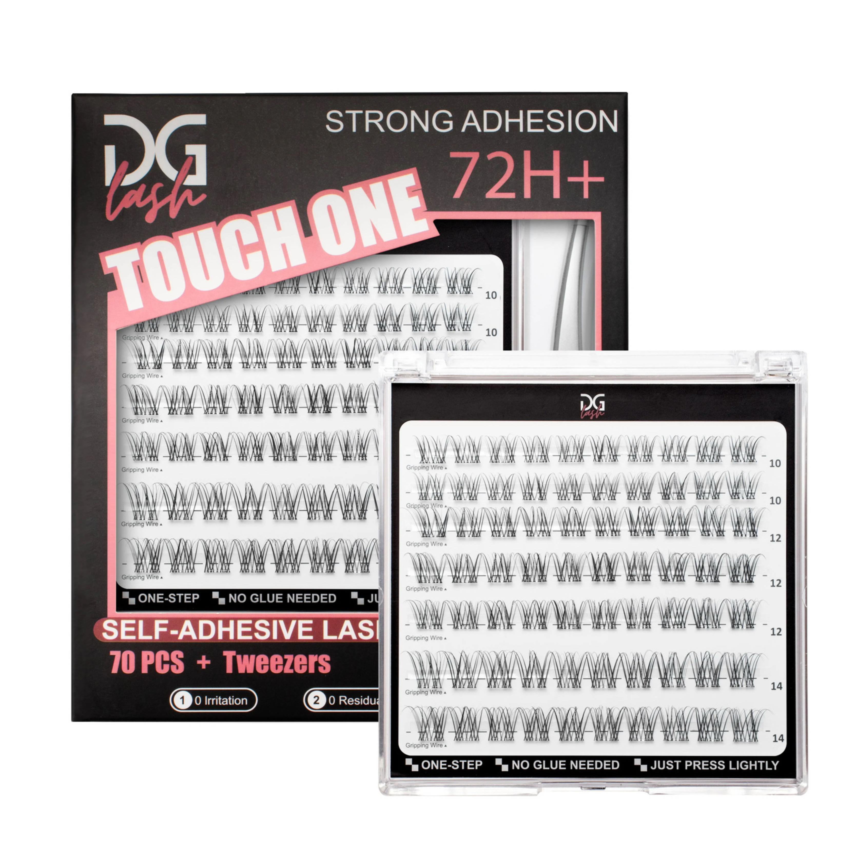 Pestañas Postizas Autoadhesivas Touch One DG Lash – Aplicación Instantánea sin Pegamento