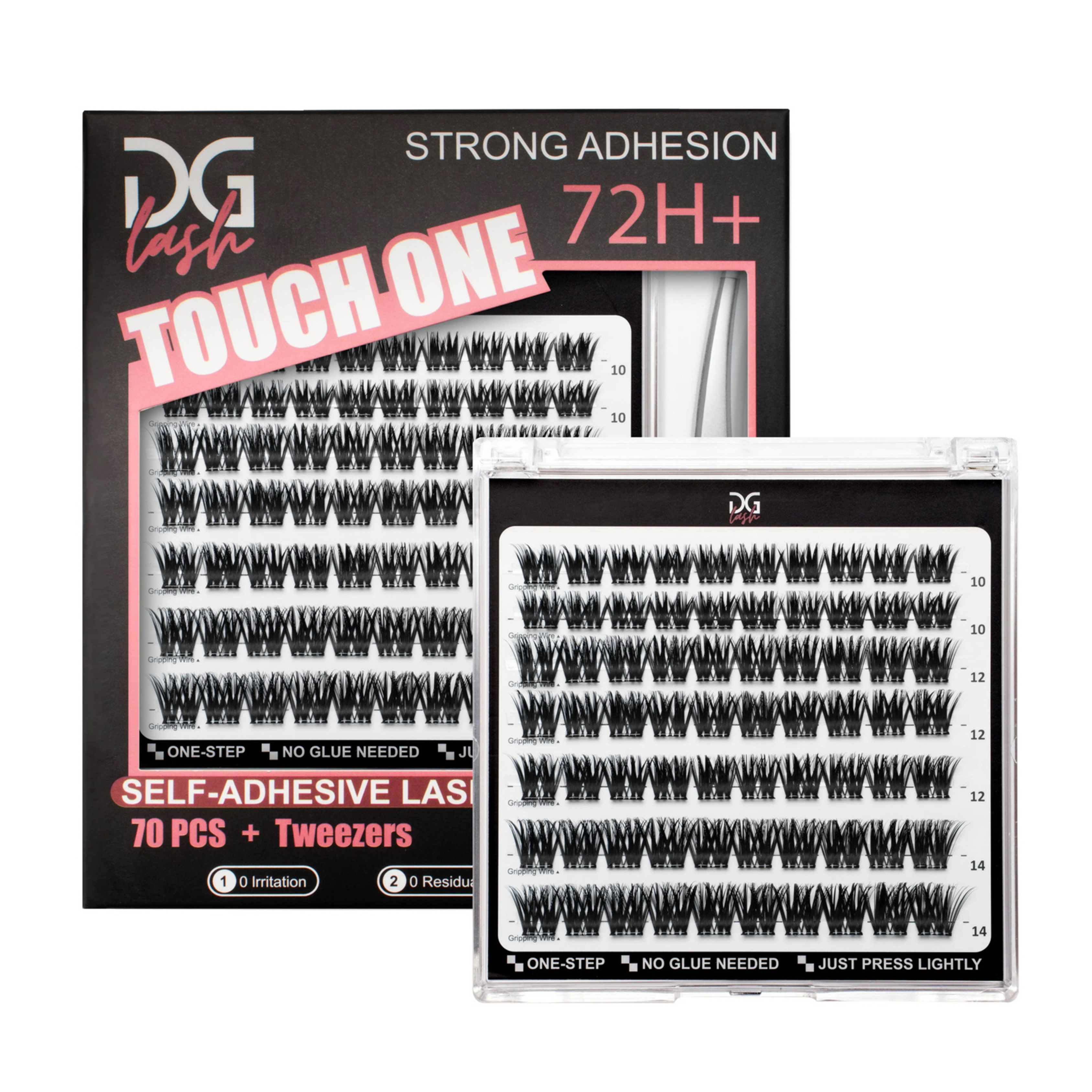 Pestañas Postizas Autoadhesivas Touch One DG Lash – Aplicación Instantánea sin Pegamento