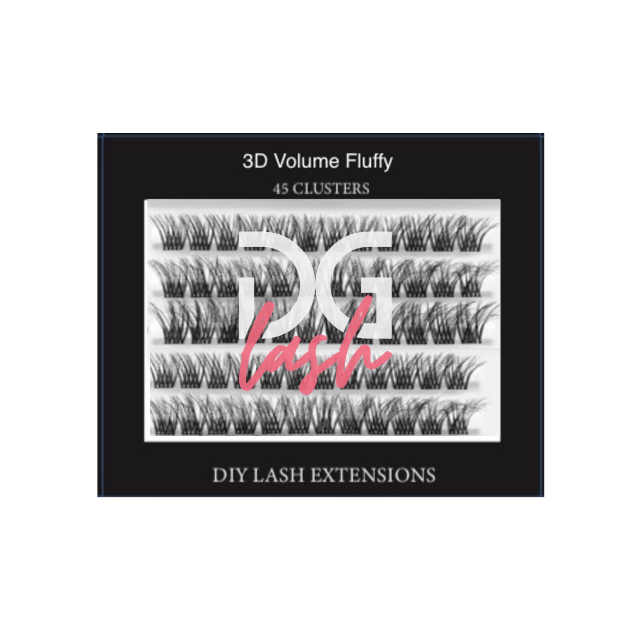 Pestañas Postizas en Cluster 3D Fluffy DG Lash Dailash D45 – Formato Compacto para Cartera