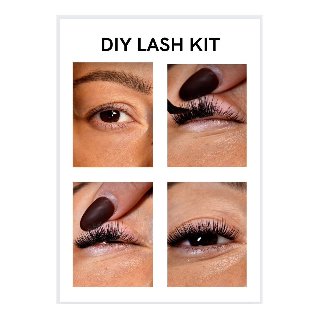 Kit de Extensiones de Pestañas DIY Lash DG Lash – Sistema Completo para Aplicación en Casa